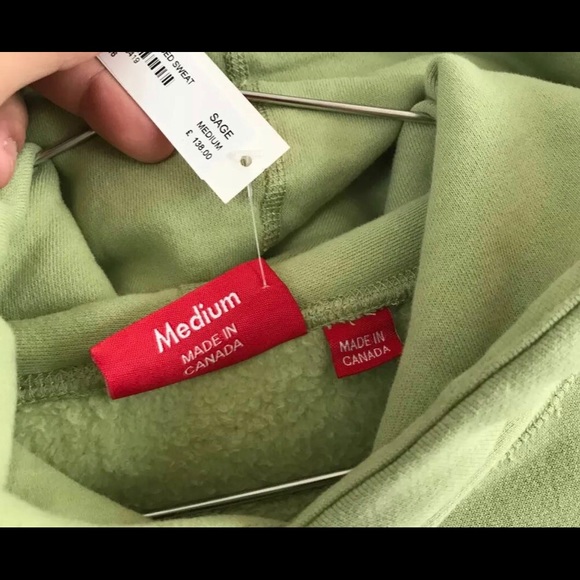 Supreme Box Logo Hoodie- Light Olive; Fw16 - Picture 3 of 6